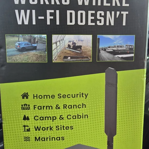 Black Cellular Security Camera